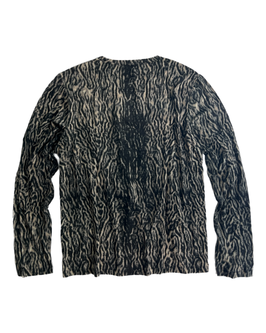 Ocelot Print Long Sleeve Top