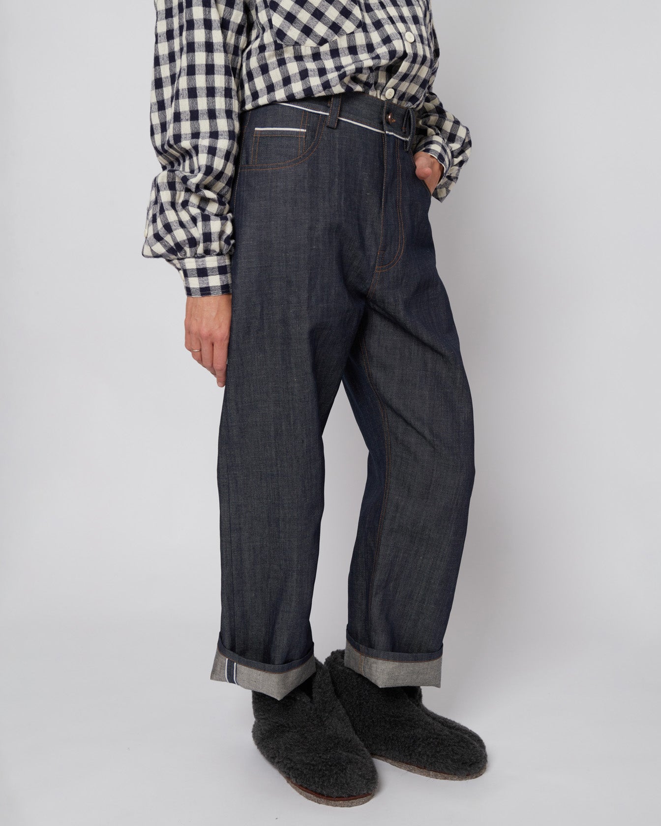 Dark Navy Selvage Japanese Denim Jeans