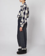 Navy & Bone Large Plaid Flannel Shirt