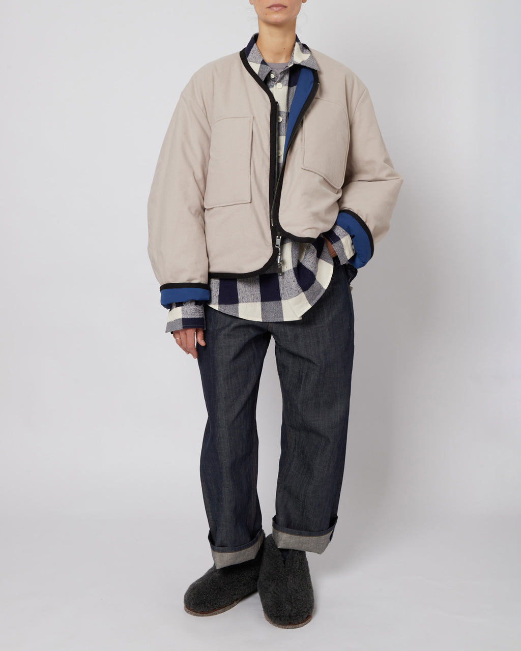 Blue Reversible Liner Jacket