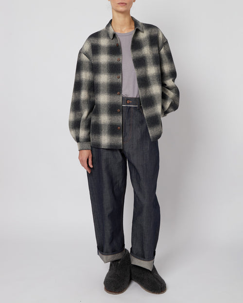 マルチカラーアブストラクトオーバーサイズフードジャケット