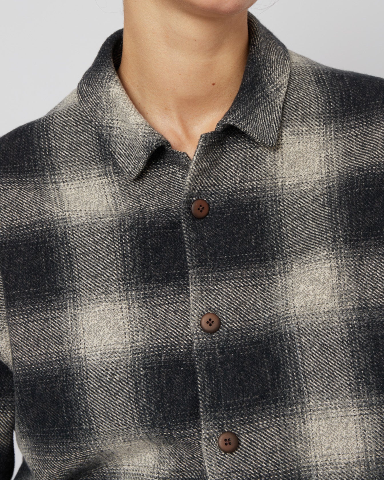 マルチカラーアブストラクトオーバーサイズフードジャケット