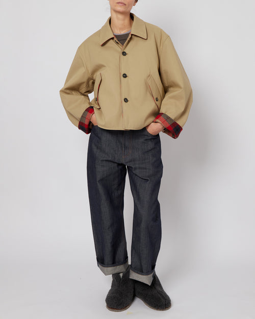 Beige Blouson Jacket