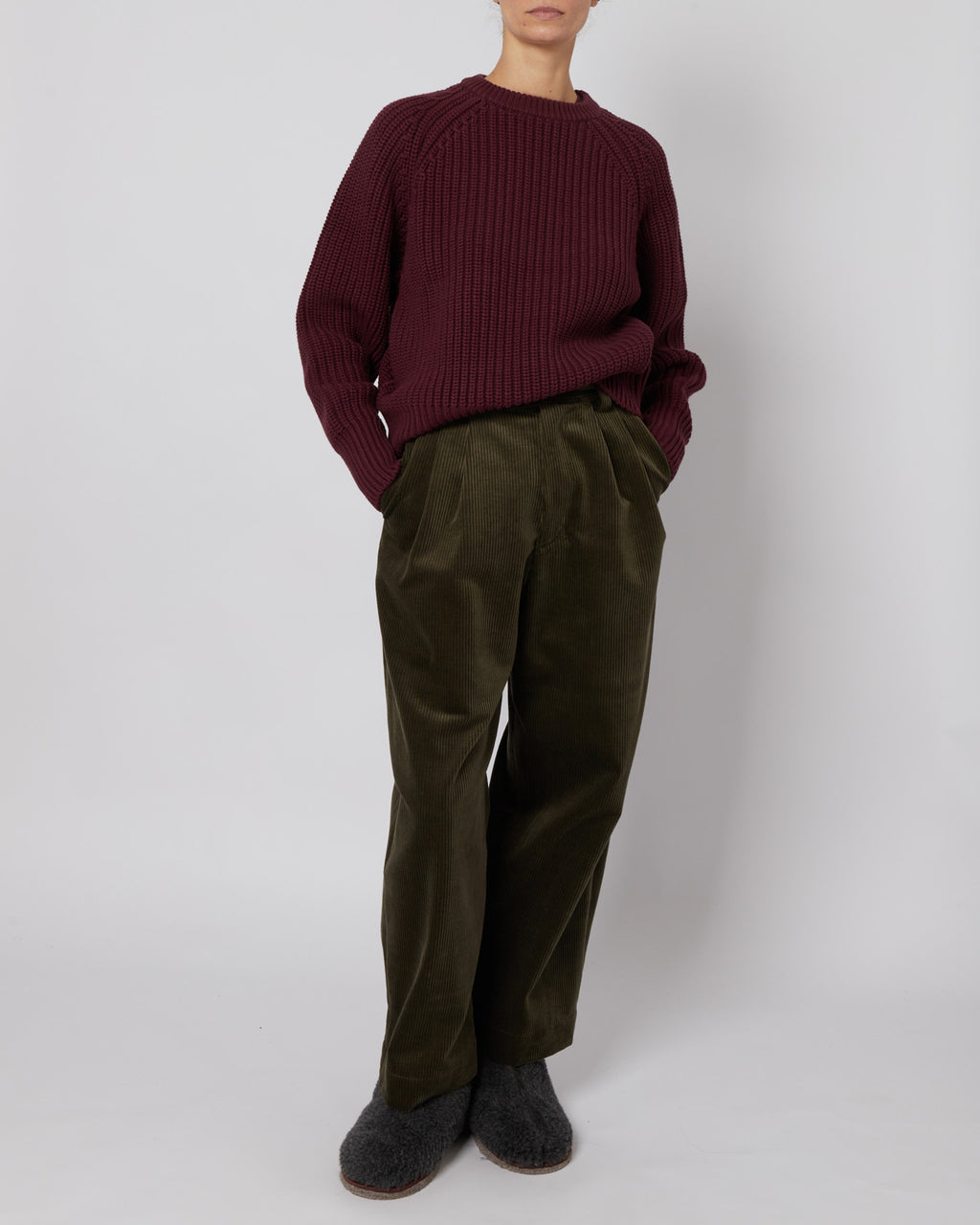 Plum Japanese Fisherman Organic Cotton Sweater