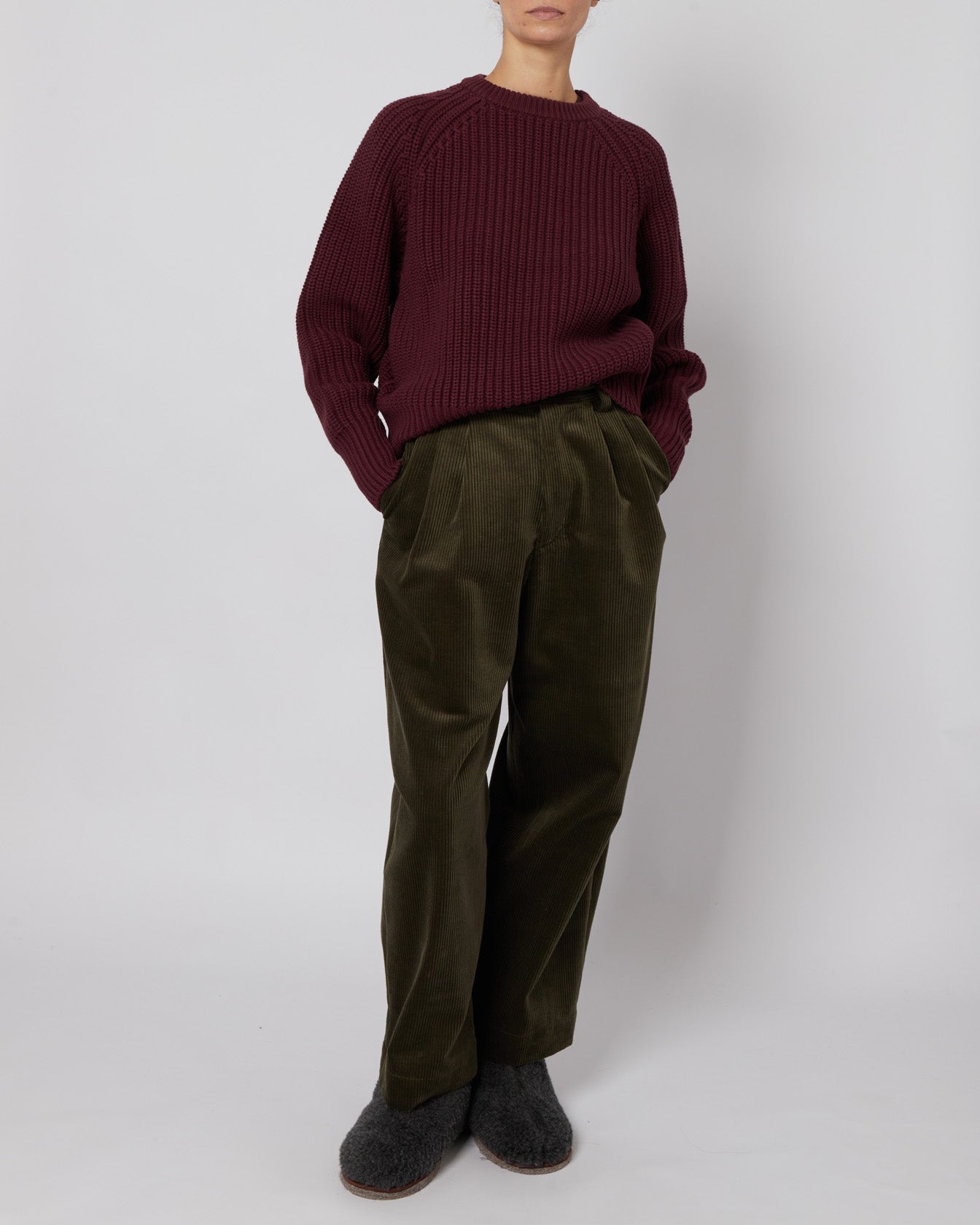 Plum Japanese Fisherman Organic Cotton Sweater