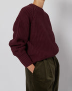 Plum Japanese Fisherman Organic Cotton Sweater