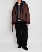 カカオ オーバーサイズ フードジャケット