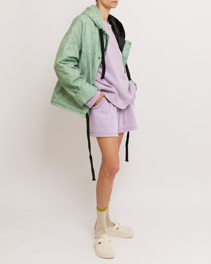 Kyoto Green Oversized Hooded Jacket