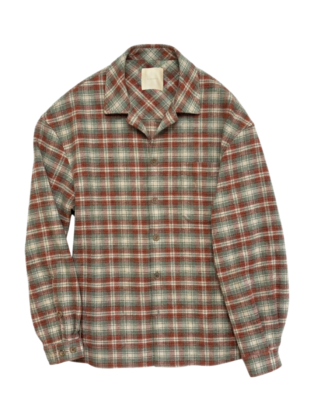 Brick & Sage Plaid Flannel Shirt