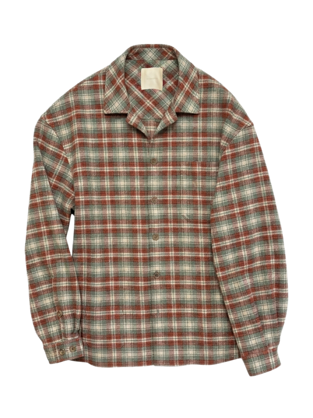 Brick & Sage Plaid Flannel Shirt