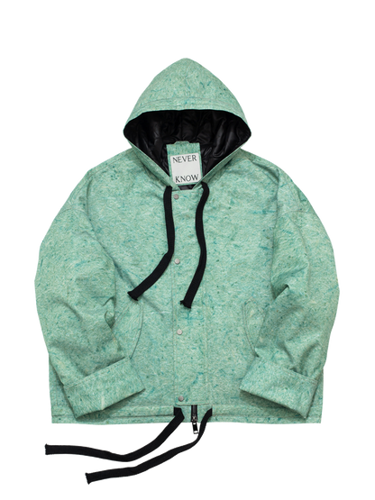 Kyoto Green Oversized Hooded Jacket