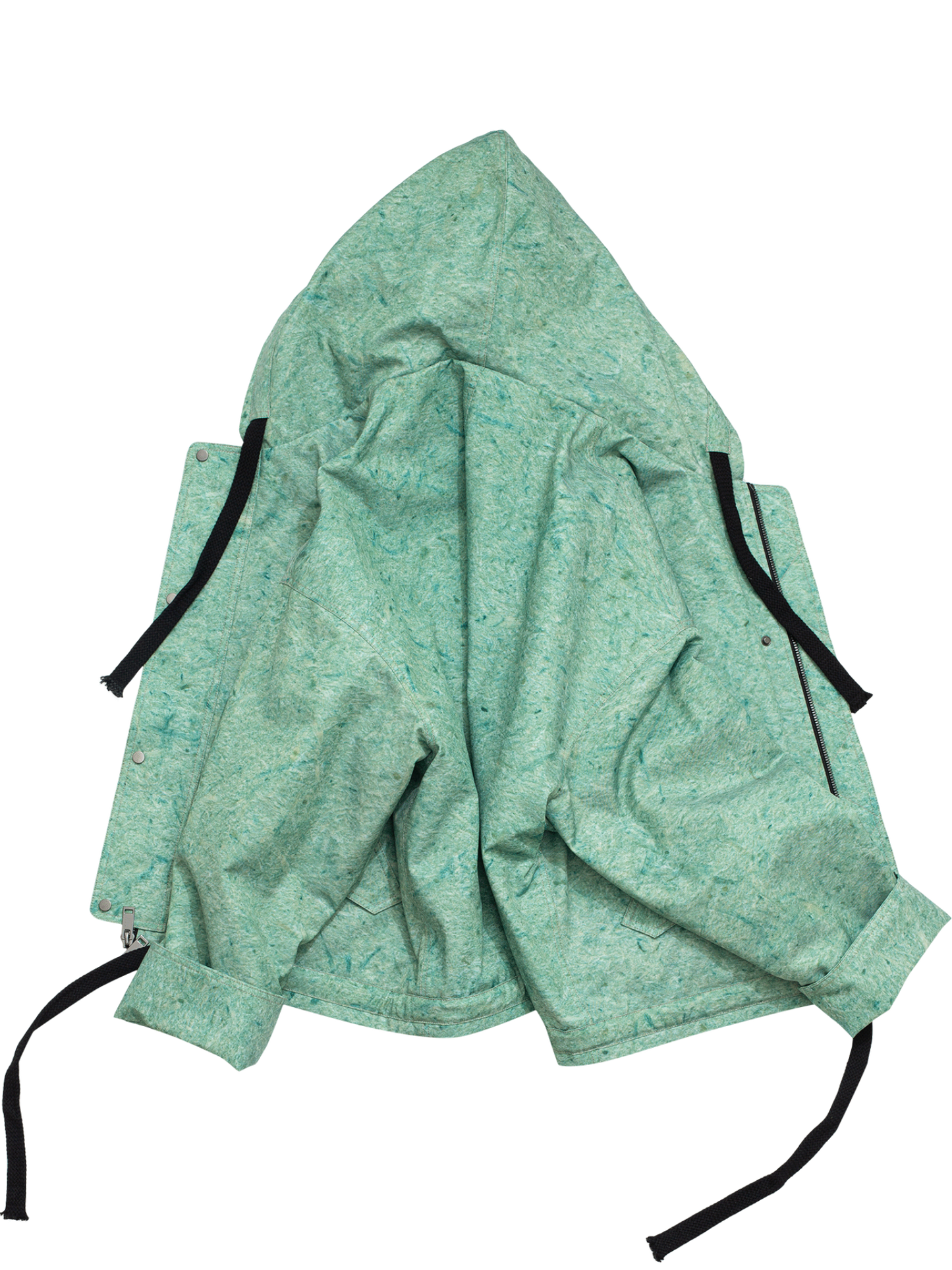 Kyoto Green Oversized Hooded Jacket