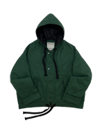 Pine Green Oversized Hooded Jacket