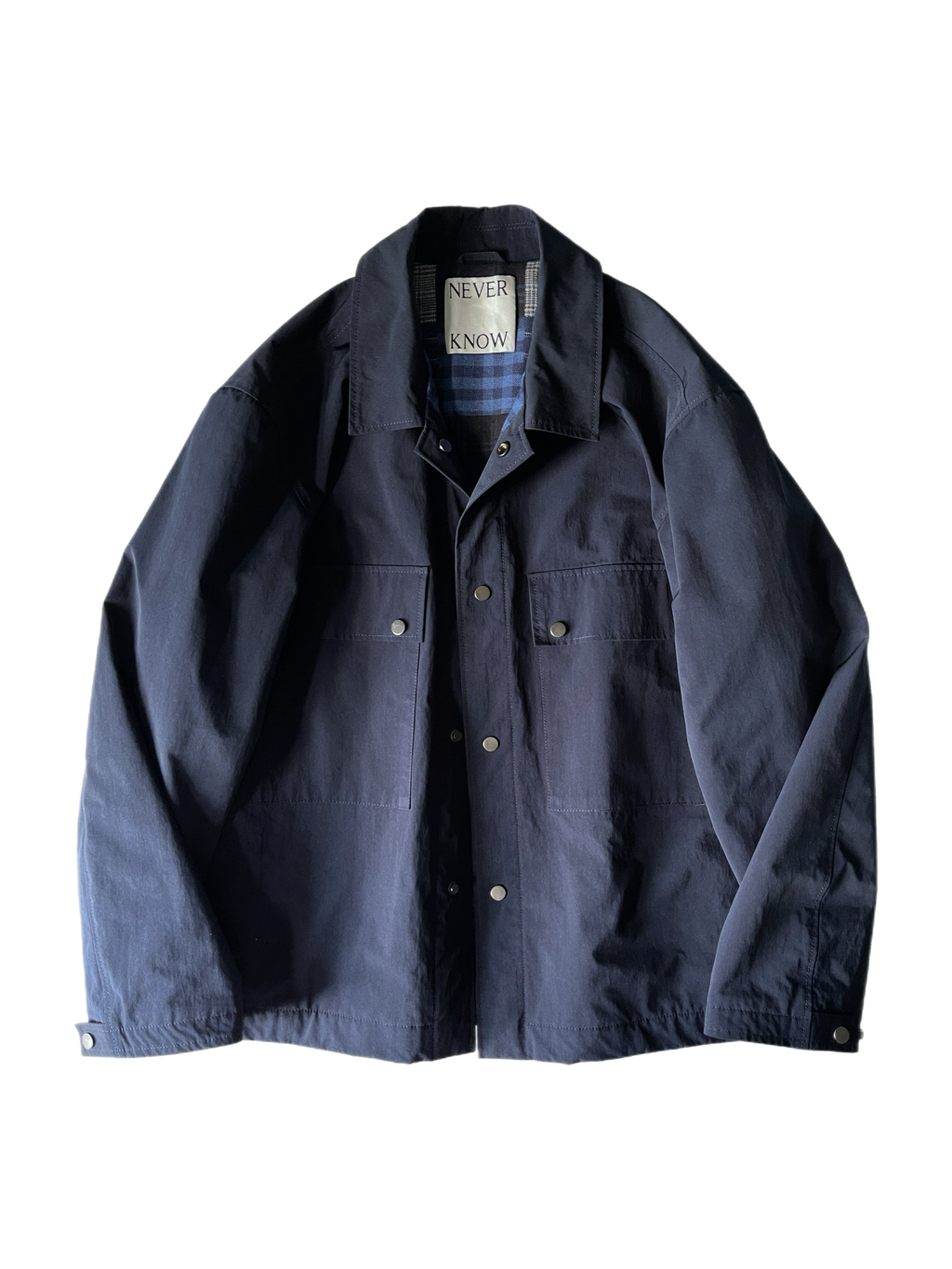 Navy Japanese Workwear Jacket – NEVER KNOW Navy Japanese Workwear Jacket – NEVER KNOW