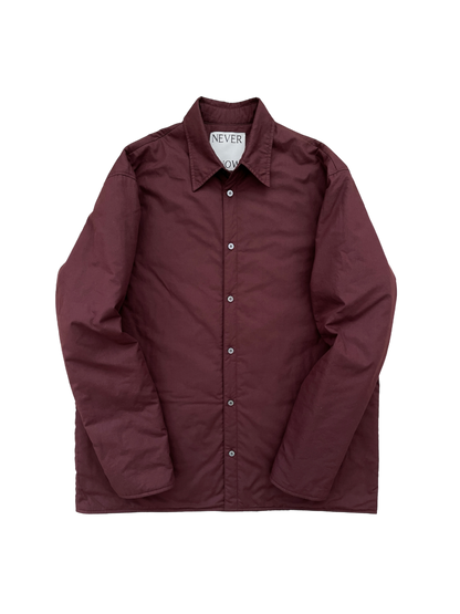 Cocoa Bean Padded Cotton Shirt