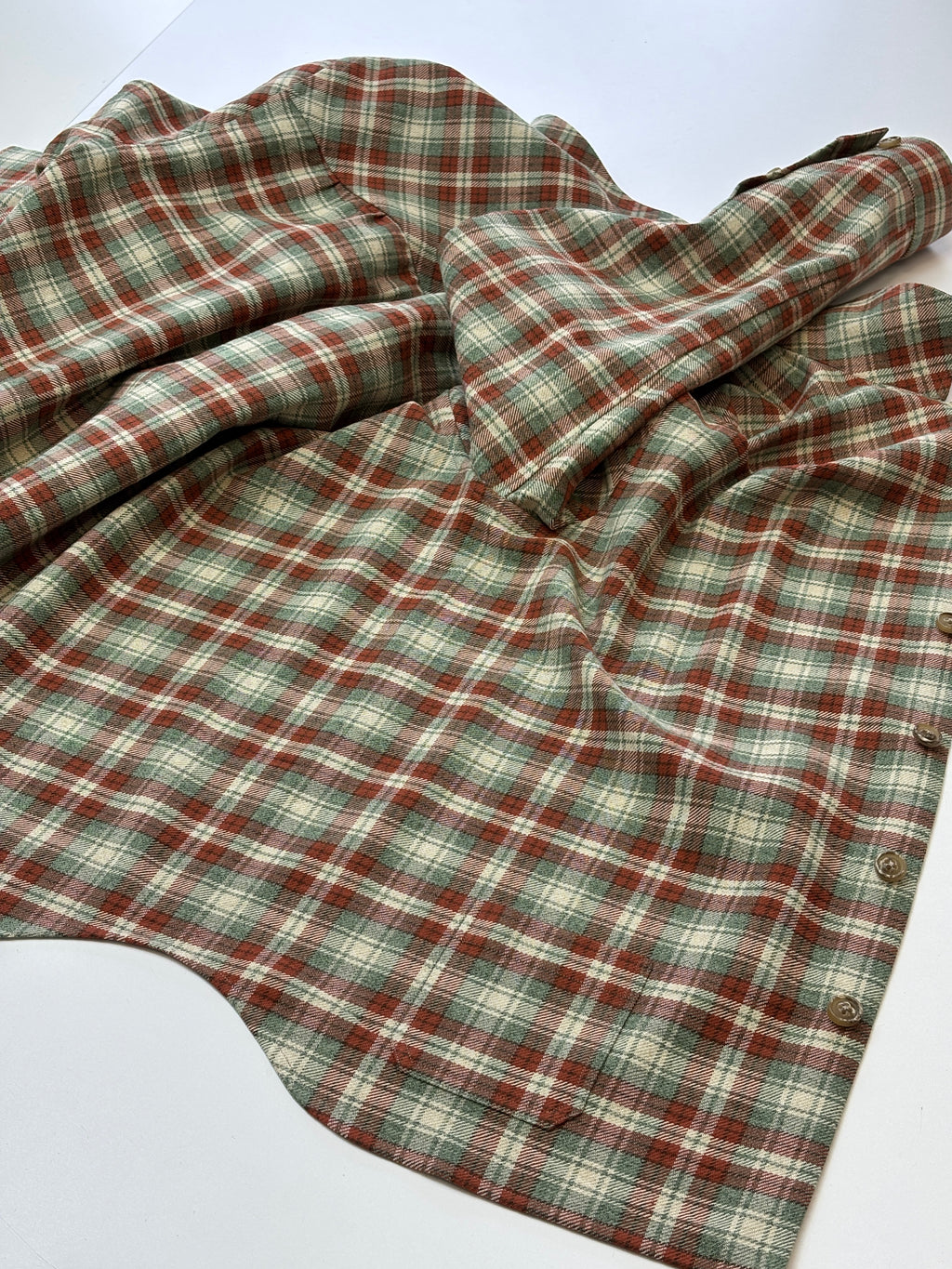 Brick & Sage Plaid Flannel Shirt