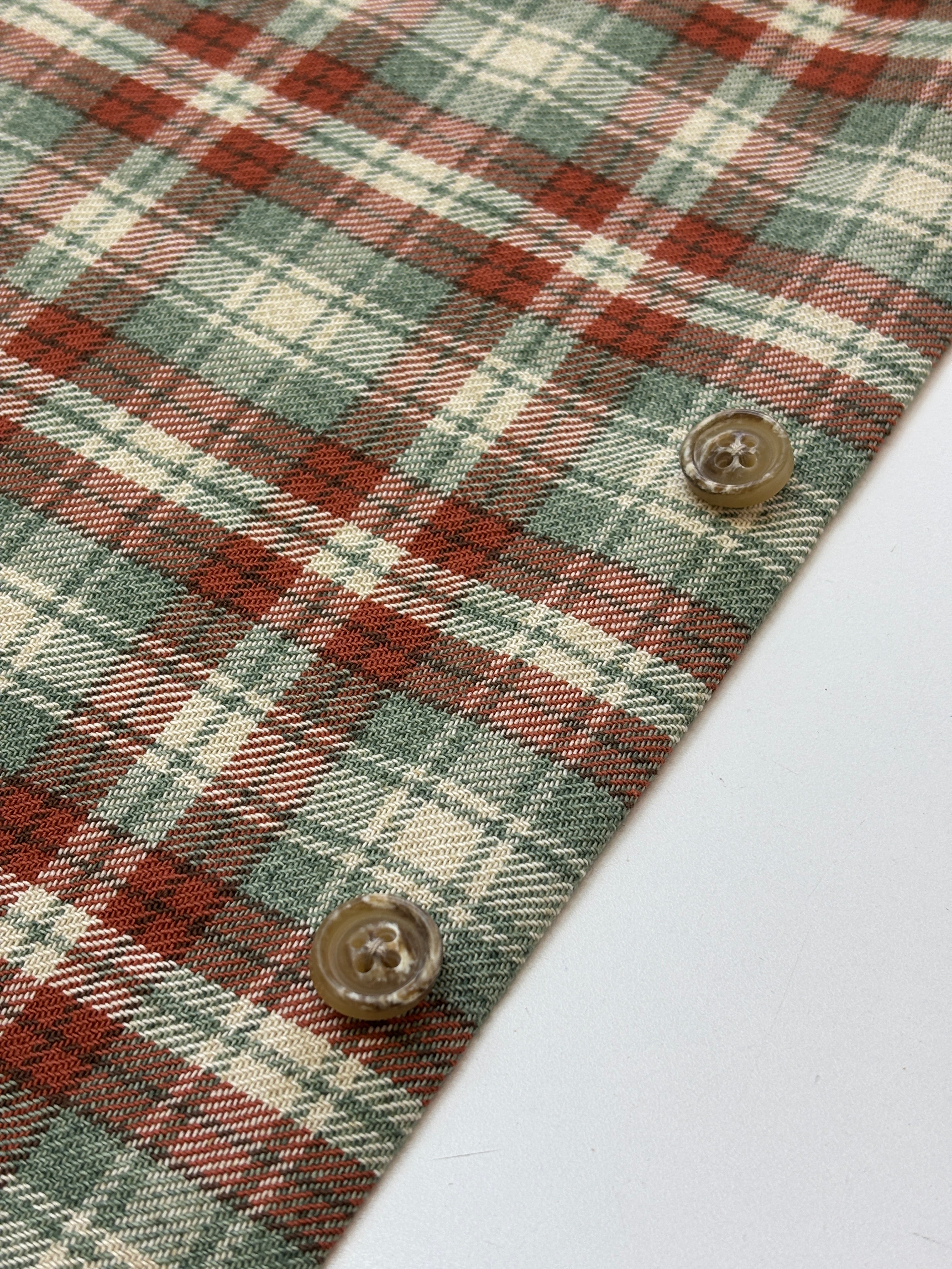 Brick & Sage Plaid Flannel Shirt
