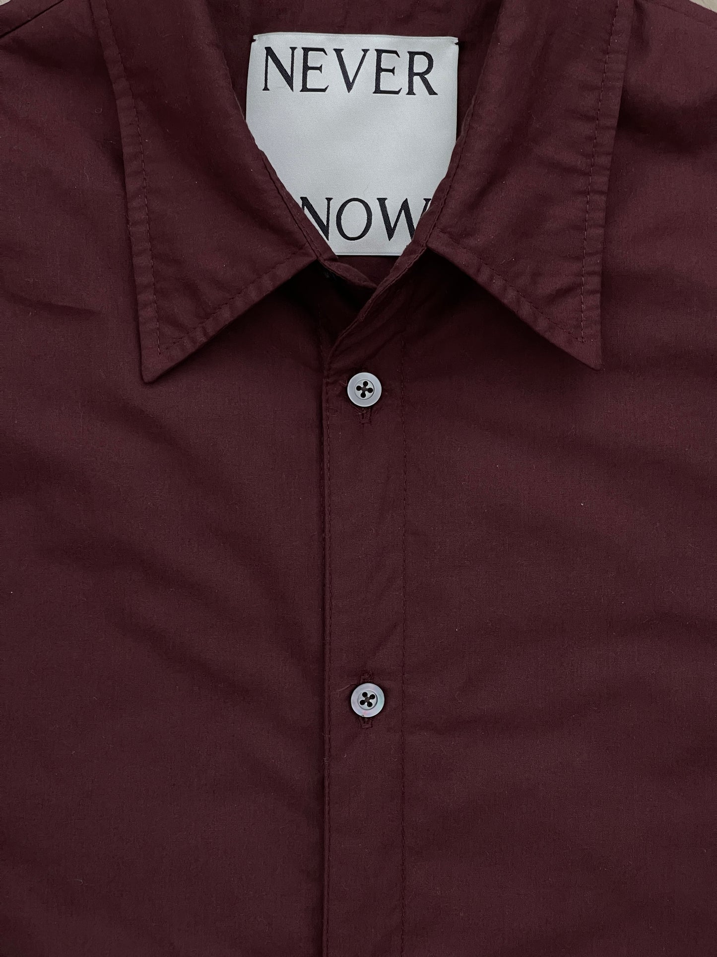 Cocoa Bean Padded Cotton Shirt