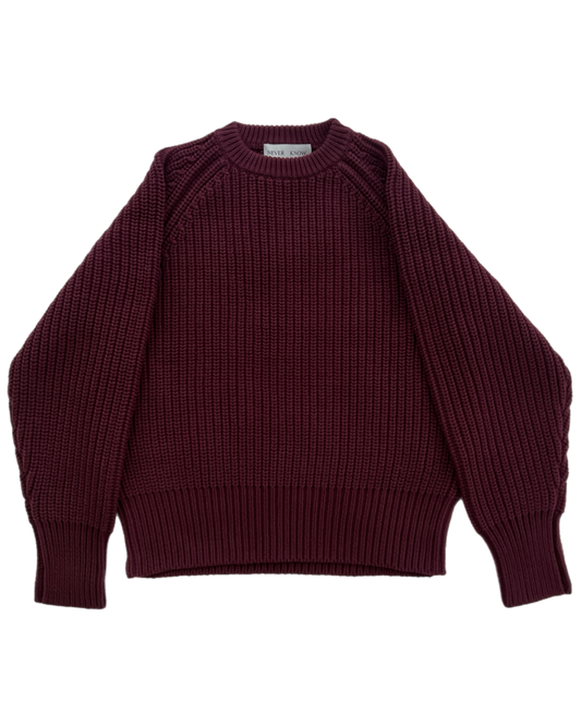Plum Japanese Fisherman Organic Cotton Sweater