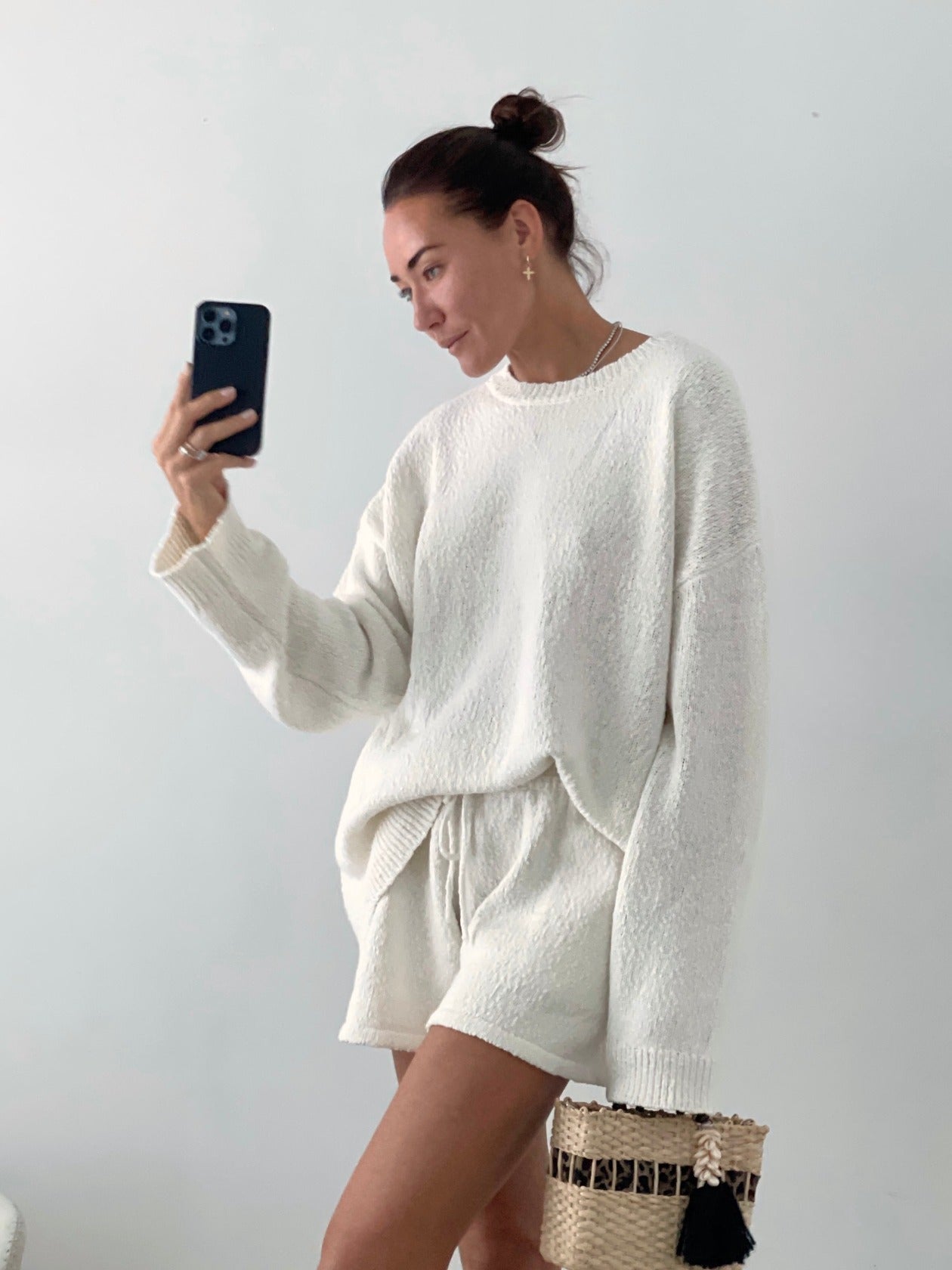 Oversized cotton outlet sweater