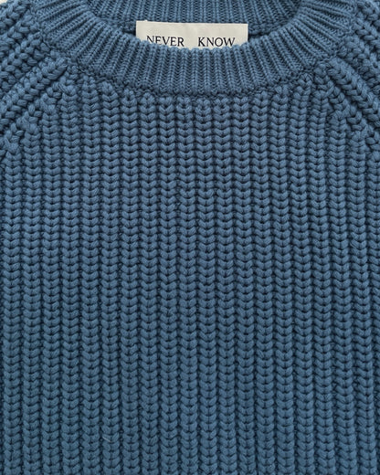 Lake Blue Japanese Fisherman Organic Cotton Sweater