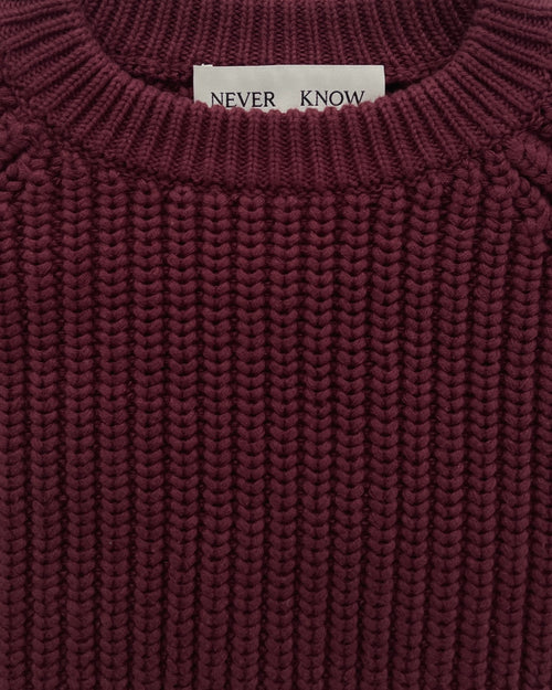 Plum Japanese Fisherman Organic Cotton Sweater