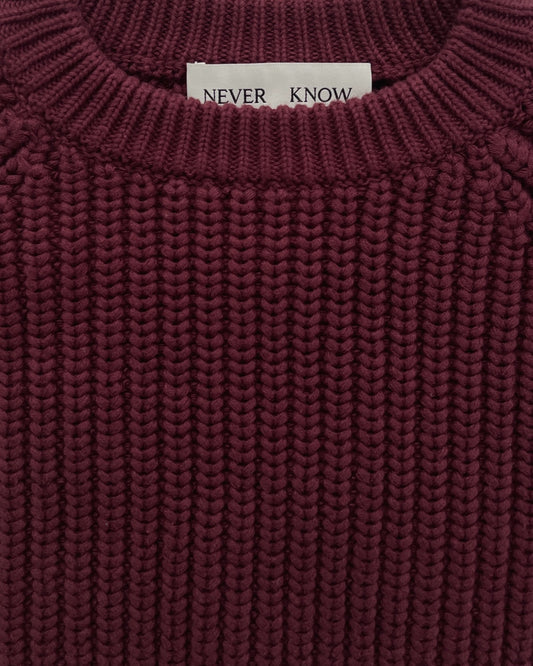 Plum Japanese Fisherman Organic Cotton Sweater