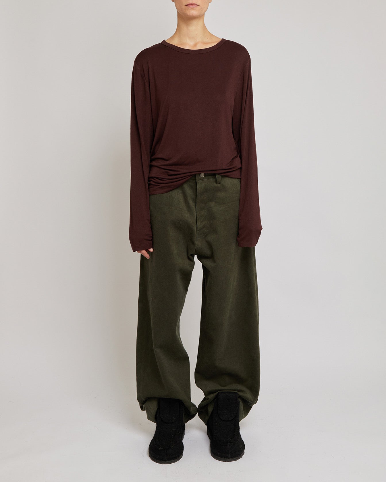 カカオロングスリーブトップス