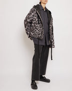 アンスラサイト パッド入りコットンスエードシャツ