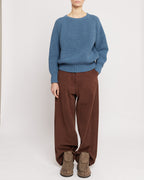 Lake Blue Japanese Fisherman Organic Cotton Sweater