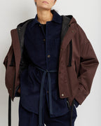 カカオ オーバーサイズ フードジャケット