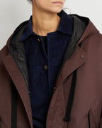 カカオ オーバーサイズ フードジャケット