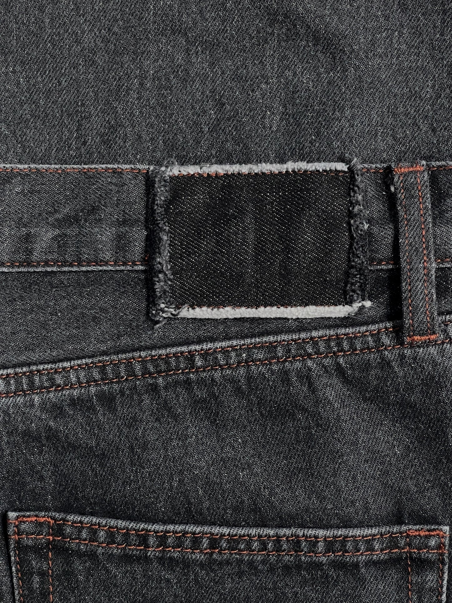 Cropped Stonewashed Grey 13 oz Japanese Denim Jeans