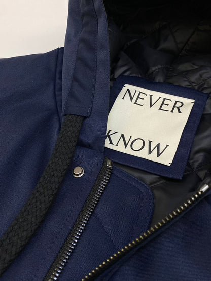 Navy Oversized Hooded Jacket