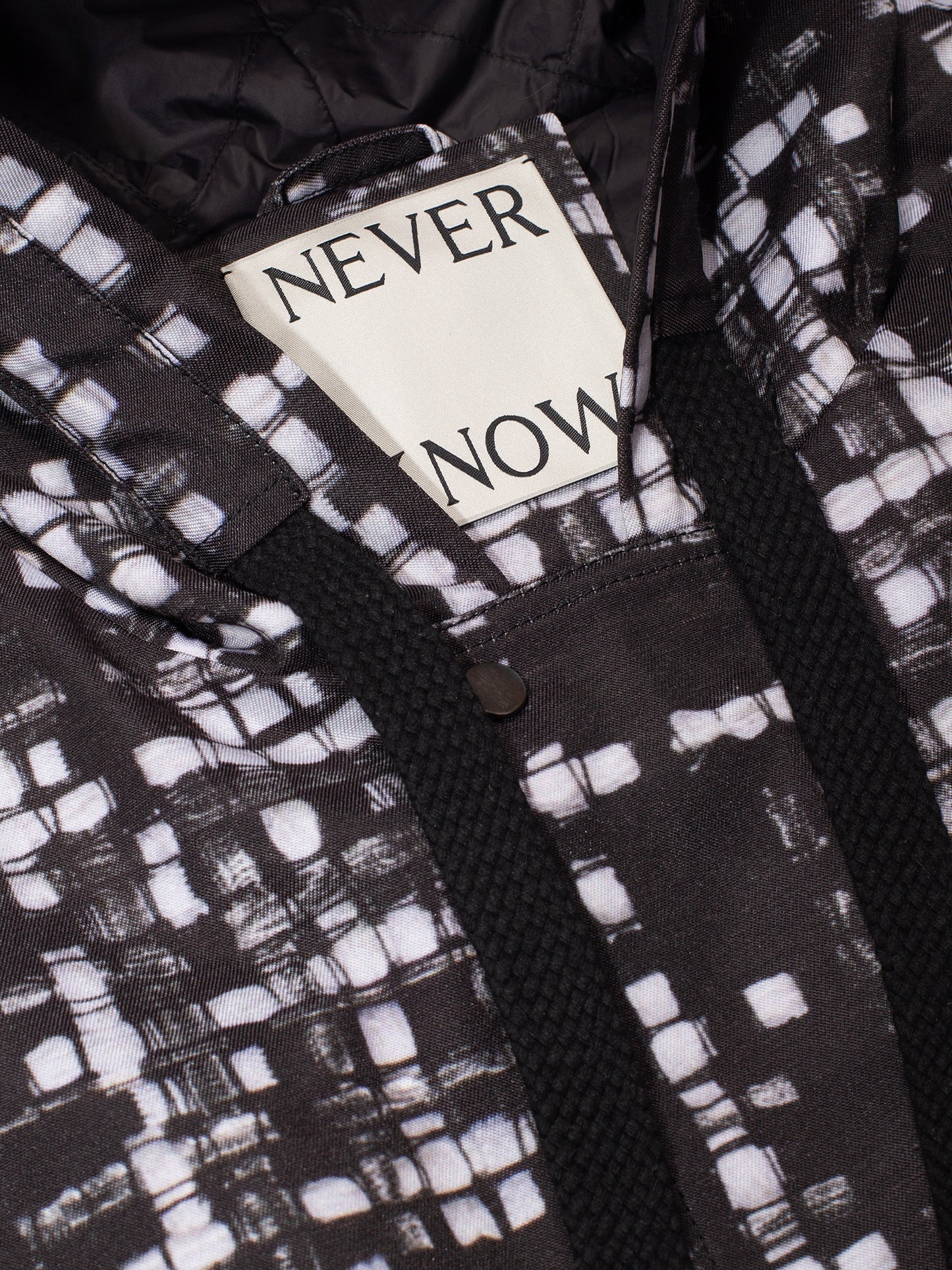 トロンプ・ルイユ ライラックツイード オーバーサイズ フード付きジャケット