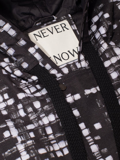 トロンプ・ルイユ ライラックツイード オーバーサイズ フード付きジャケット