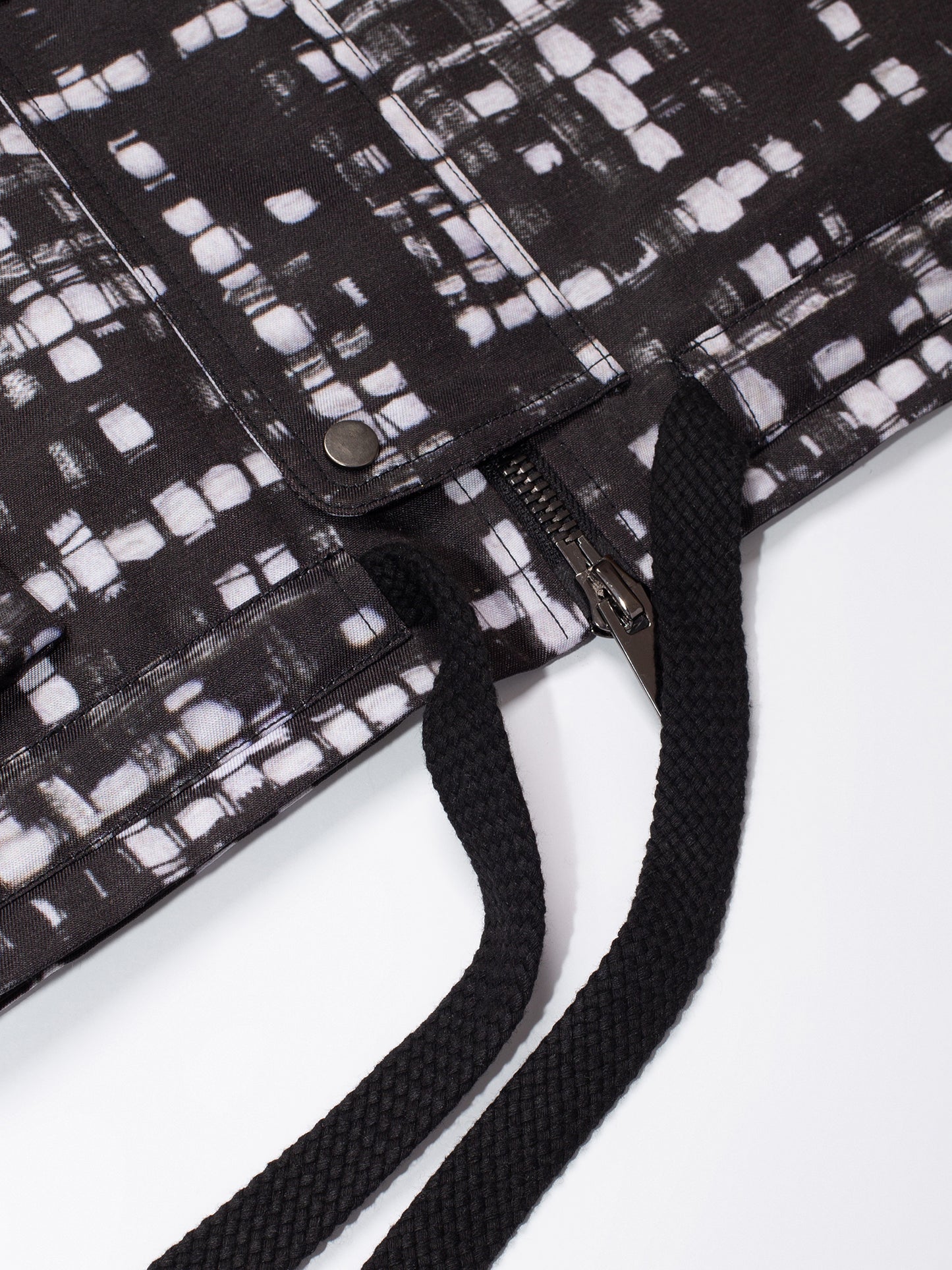 トロンプ・ルイユ ライラックツイード オーバーサイズ フード付きジャケット