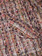 トロンプ・ルイユ ライラックツイード オーバーサイズ フード付きジャケット