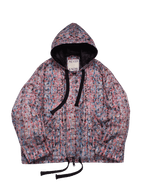 トロンプ・ルイユ ライラックツイード オーバーサイズ フード付きジャケット