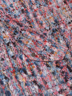 トロンプ・ルイユ ライラックツイード オーバーサイズ フード付きジャケット