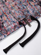 トロンプ・ルイユ ライラックツイード オーバーサイズ フード付きジャケット