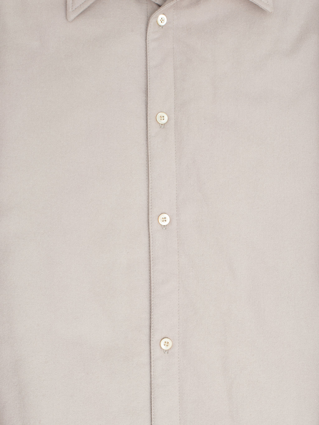 Grey Padded Cotton Suede Shirt