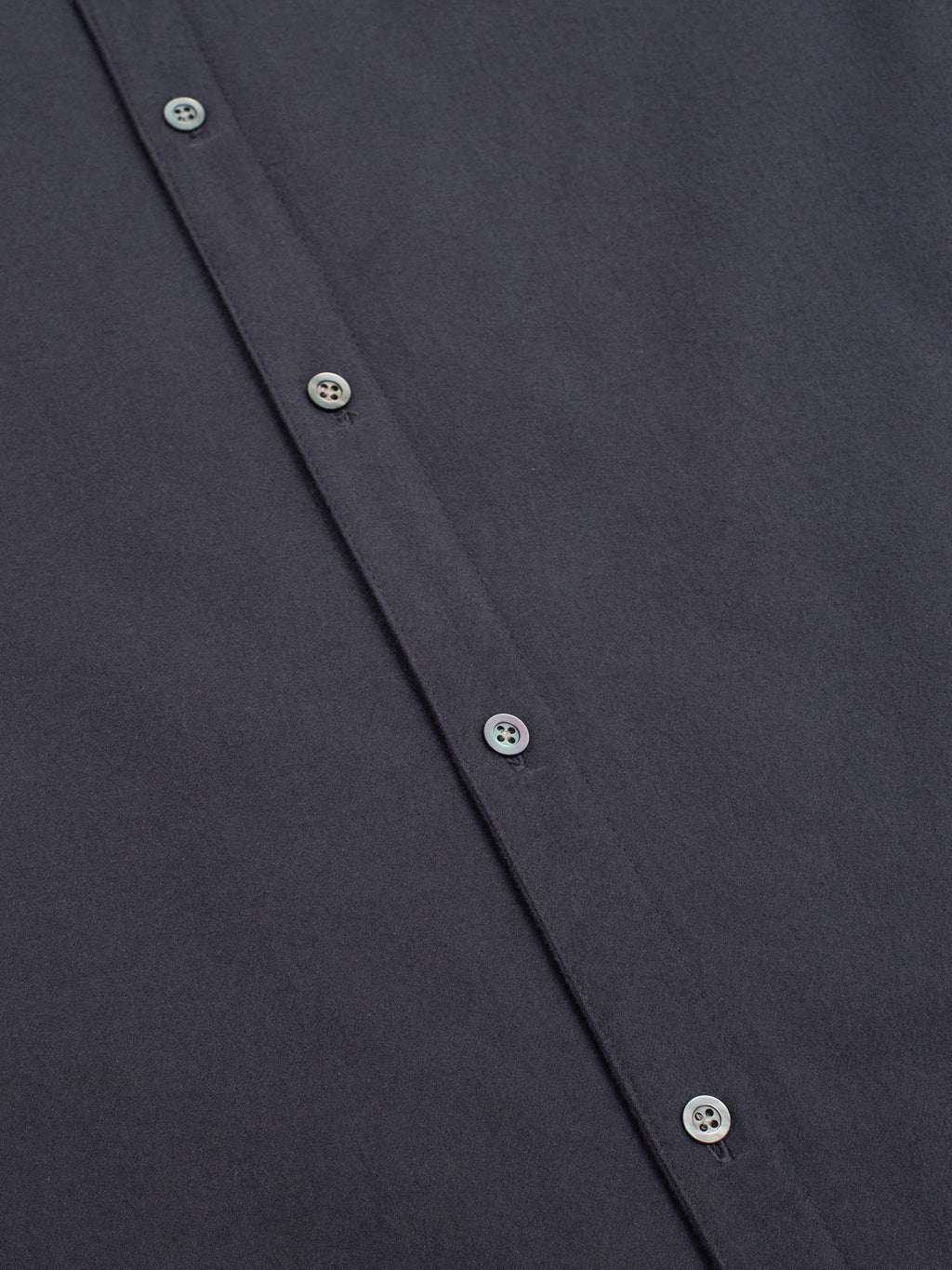 アンスラサイト パッド入りコットンスエードシャツ