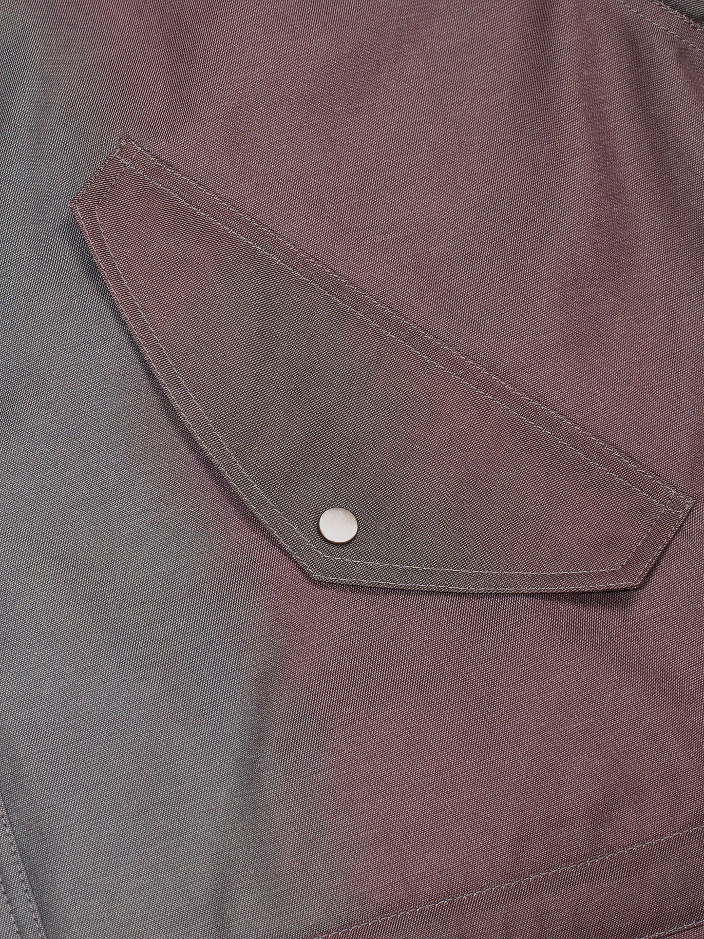 Brown and Green Abstract Oversized Hooded Jacket