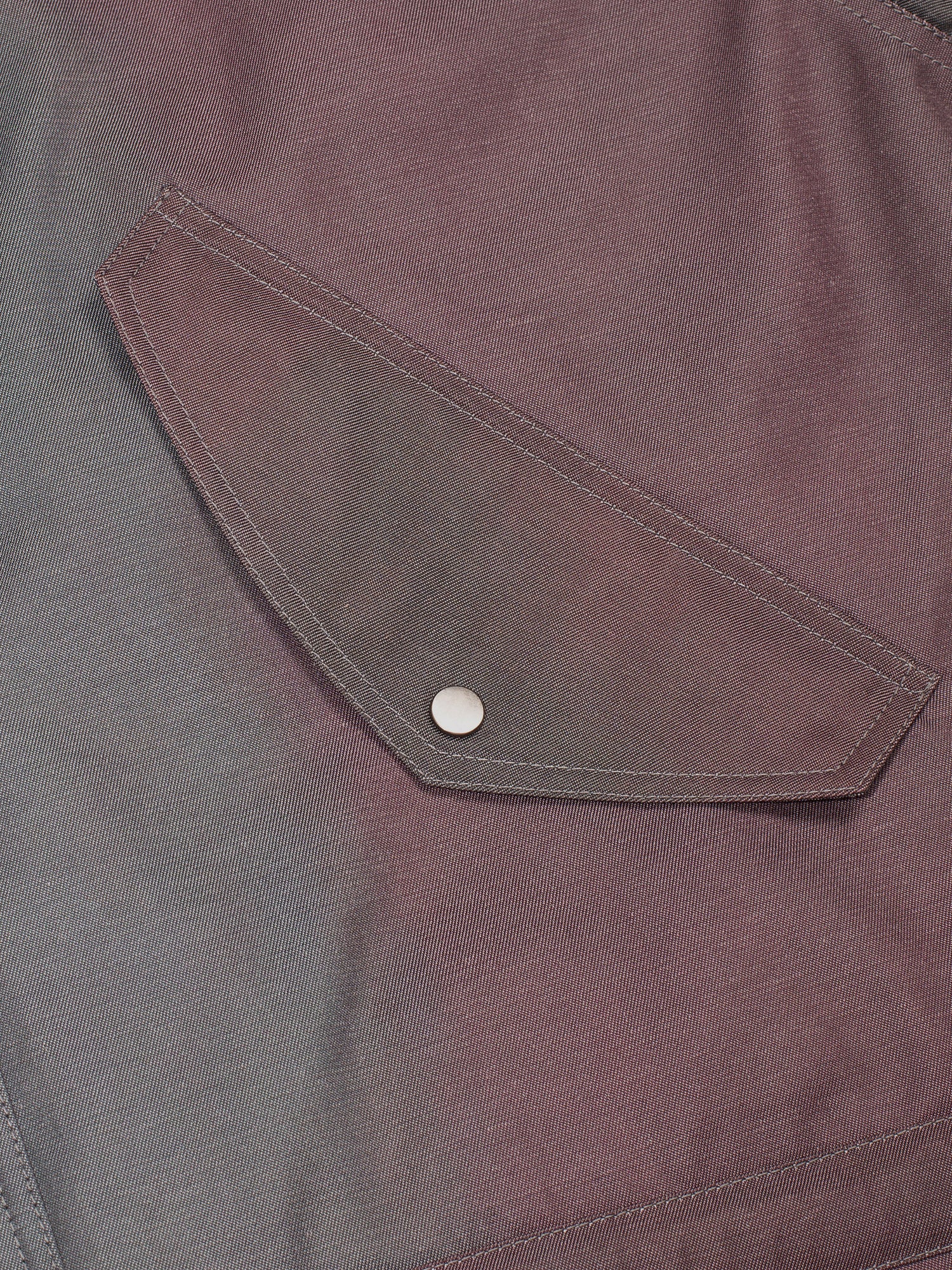 Brown and Green Abstract Oversized Hooded Jacket