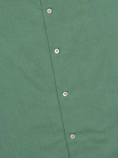 Milky Green Herringbone Short Sleeve Summer Shirt