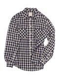 Navy & Bone Medium Plaid Flannel Shirt