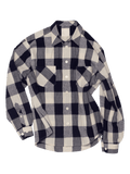 Navy & Bone Large Plaid Flannel Shirt