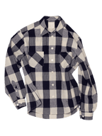 Navy & Bone Large Plaid Flannel Shirt