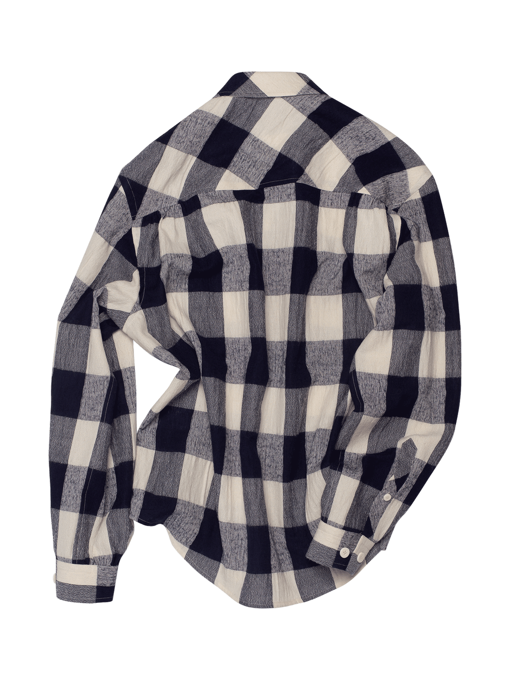 Navy & Bone Large Plaid Flannel Shirt